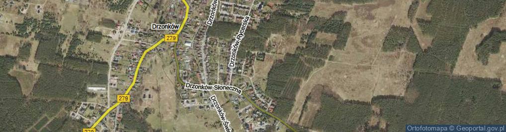 Zdjęcie satelitarne Drzonków-Rebusowa ul.